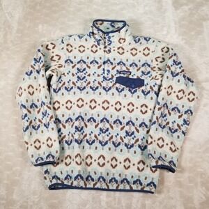Patagonia Synchilla Snap-T Fleece Womens Size XS Tundra Cluster Big Sky Blue